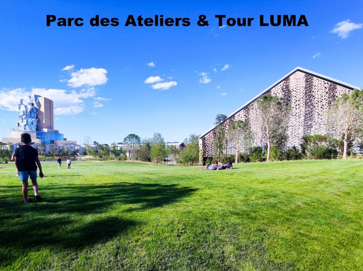 Palmeira, Piscine - Parking - Clim アルル エクステリア 写真